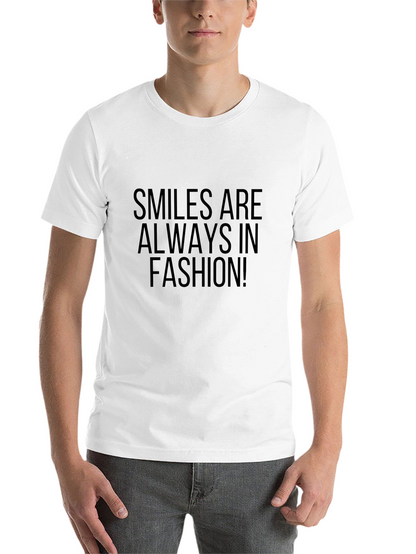 Smiles Are Always In Fashion Black T-Shirt