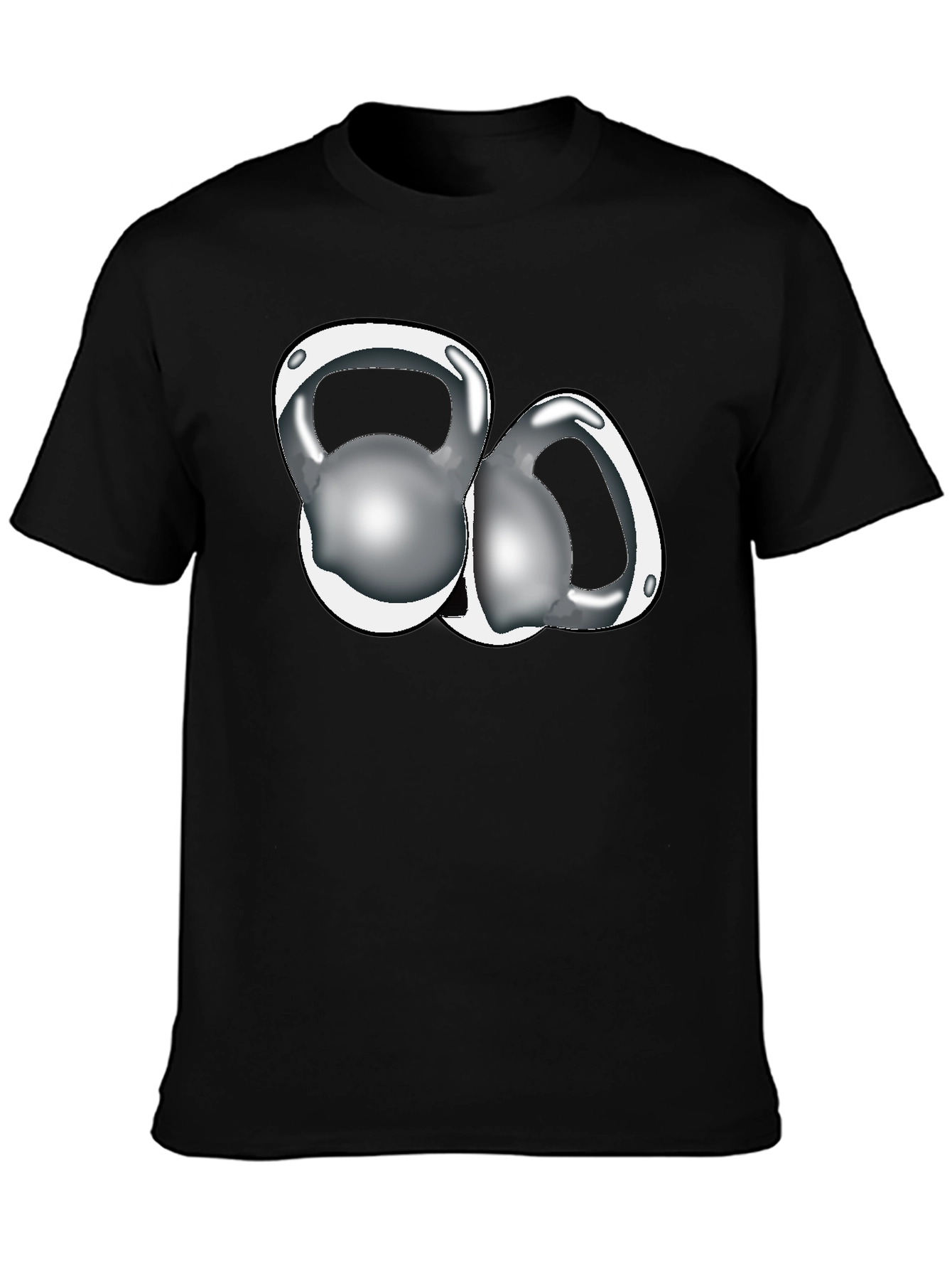 Kettlebell Graphic Black T-Shirt