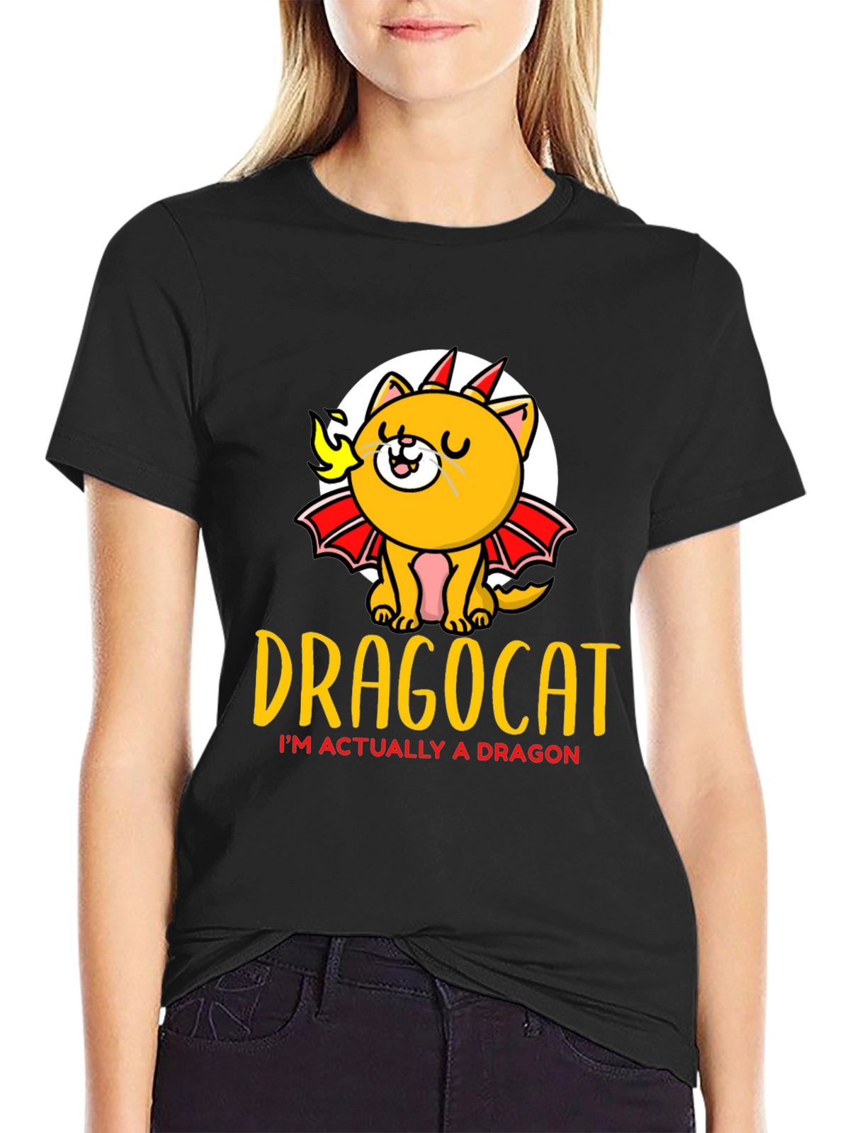 Dragocat T-Shirt - Dragon Cat Graphic Tee