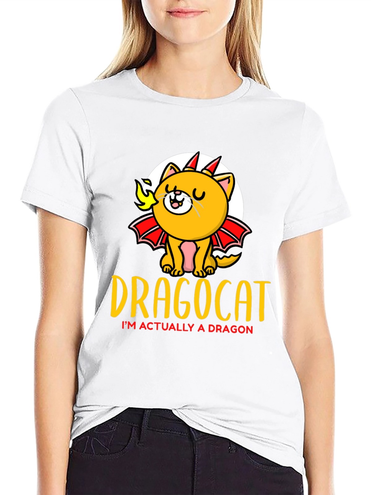 Dragocat T-Shirt - Dragon Cat Graphic Tee
