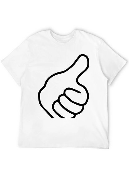 Thumbs Up Graphic Black T-Shirt