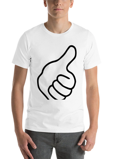 Thumbs Up Graphic Black T-Shirt