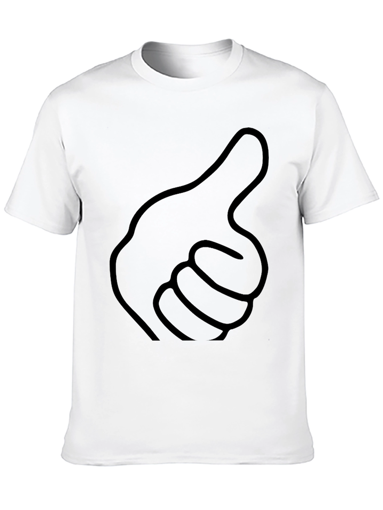 Thumbs Up Graphic Black T-Shirt