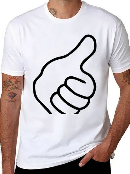 Thumbs Up Graphic Black T-Shirt