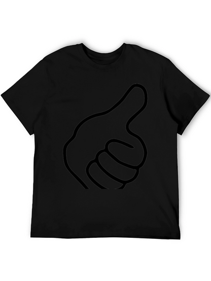 Thumbs Up Graphic Black T-Shirt