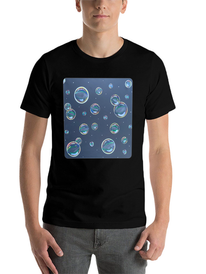 Bubble Print Black T-Shirt - Fun Graphic Tee