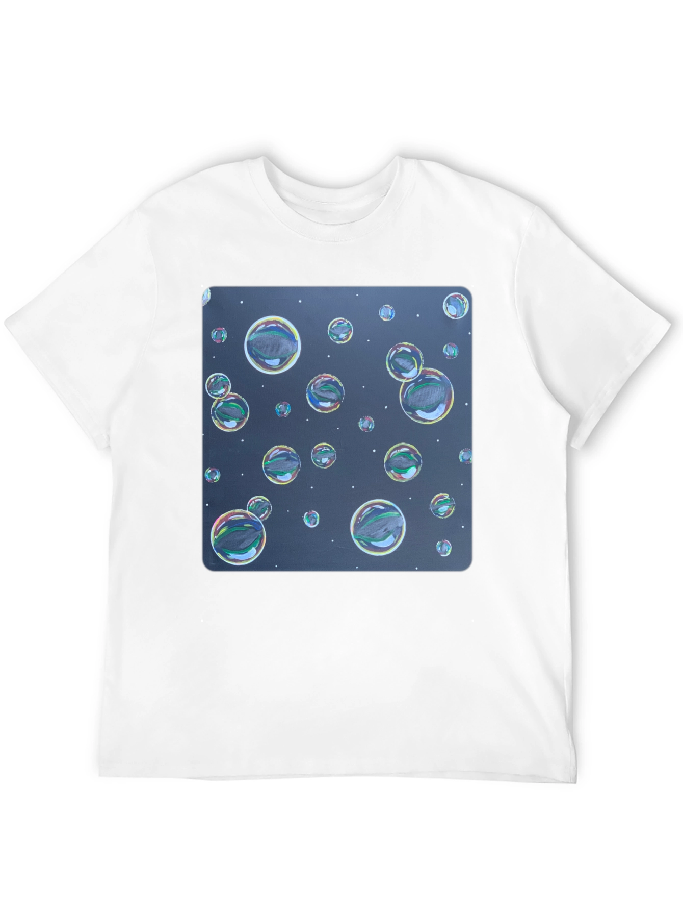Bubble Print Black T-Shirt - Fun Graphic Tee