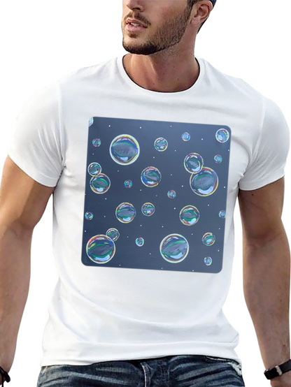 Bubble Print Black T-Shirt - Fun Graphic Tee