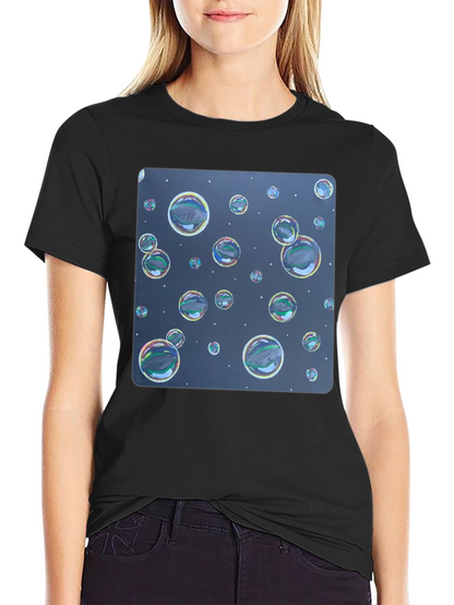 Bubble Print Black T-Shirt - Fun Graphic Tee