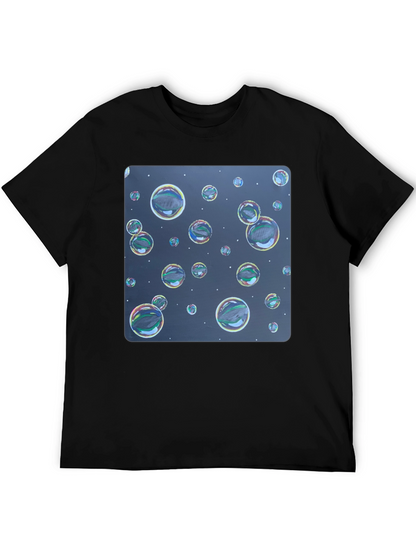 Bubble Print Black T-Shirt - Fun Graphic Tee