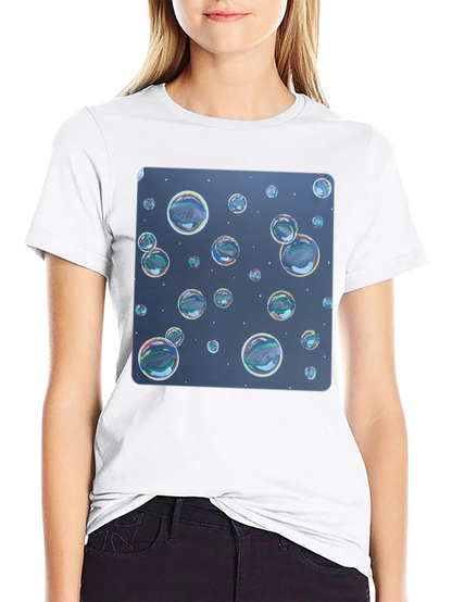Bubble Print Black T-Shirt - Fun Graphic Tee