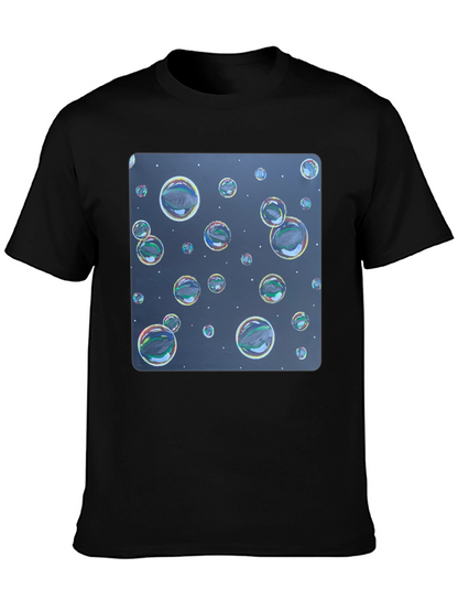 Bubble Print Black T-Shirt - Fun Graphic Tee