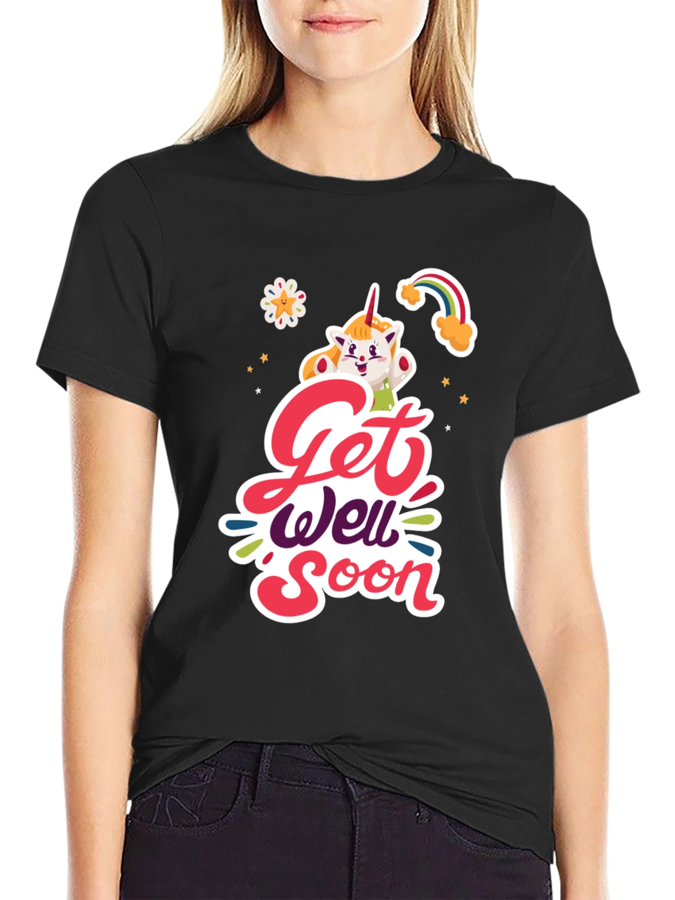 Get Well Soon Unicorn Graphic Tee