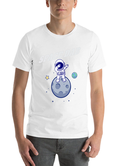 Space Dab T-Shirt - Astronaut Moon Design