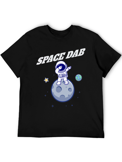 Space Dab T-Shirt - Astronaut Moon Design