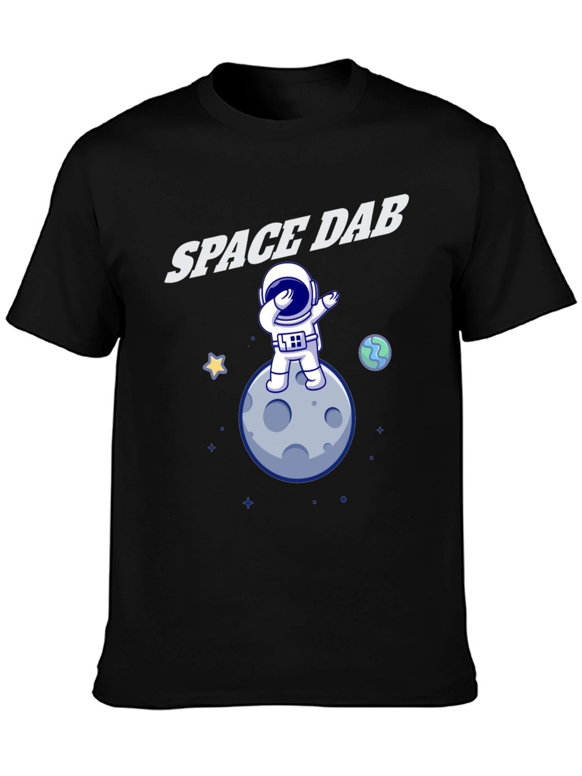 Space Dab T-Shirt - Astronaut Moon Design
