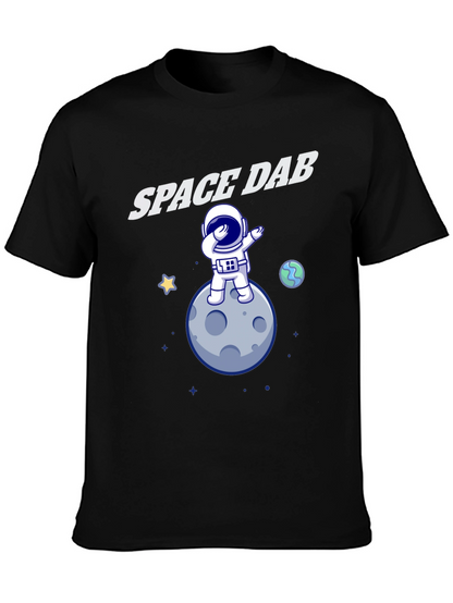 Space Dab T-Shirt - Astronaut Moon Design