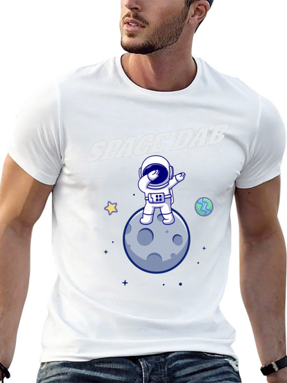 Space Dab T-Shirt - Astronaut Moon Design