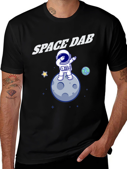 Space Dab T-Shirt - Astronaut Moon Design