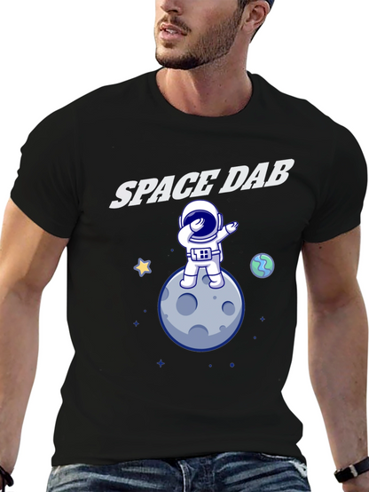 Space Dab T-Shirt - Astronaut Moon Design