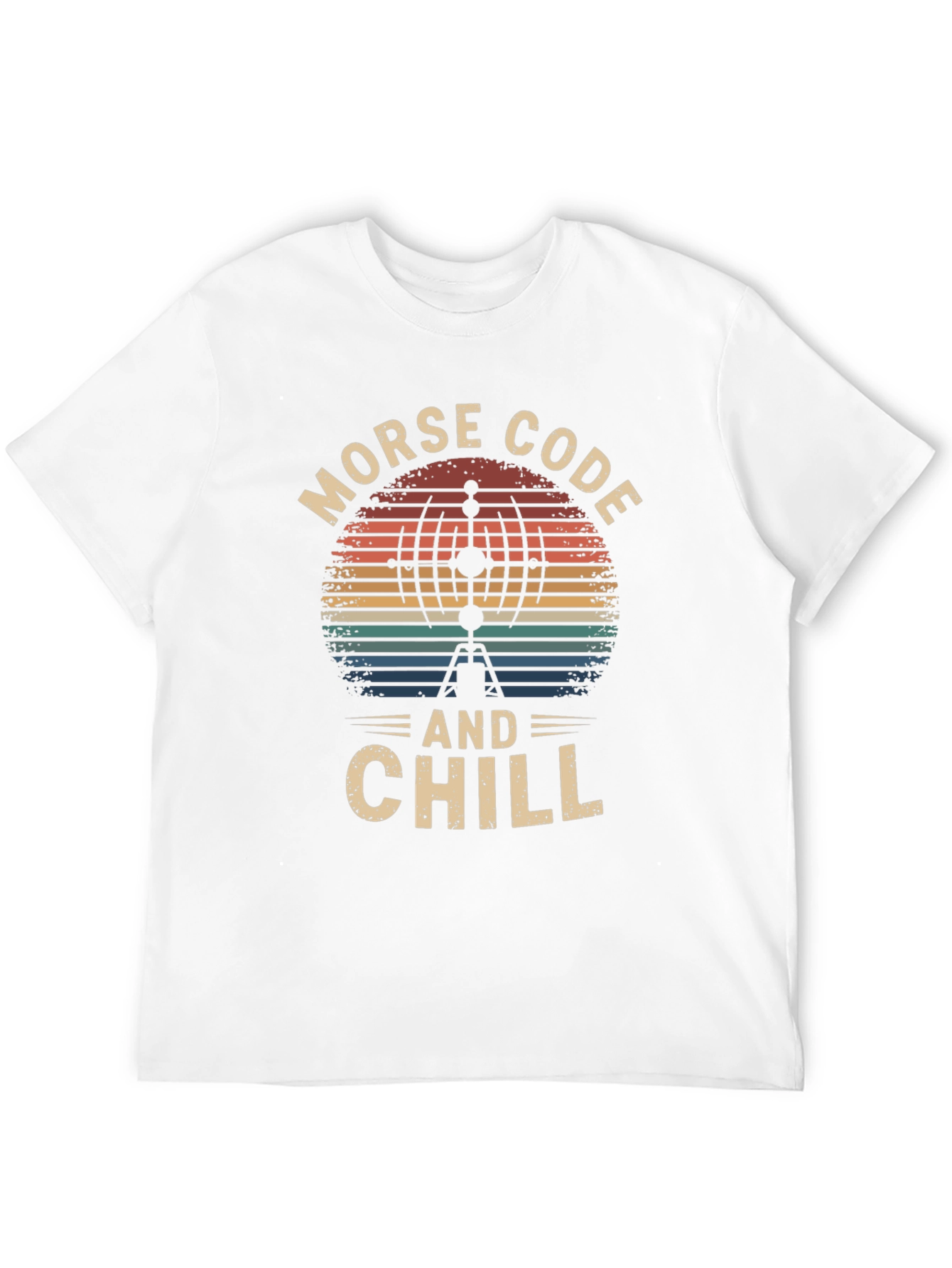 Morse Code and Chill Retro T-Shirt