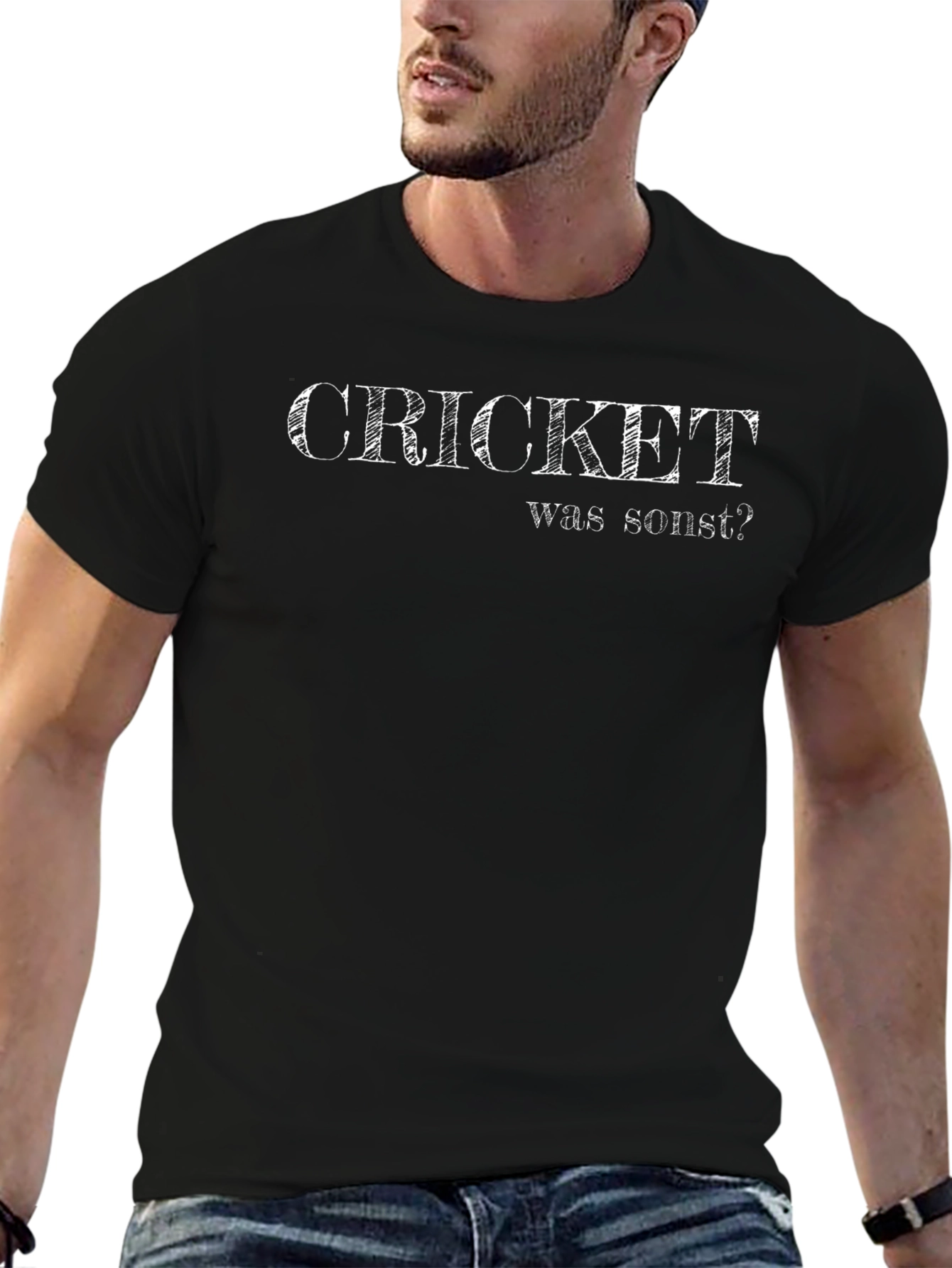 Cricket Was Sonst Graphic T-Shirt