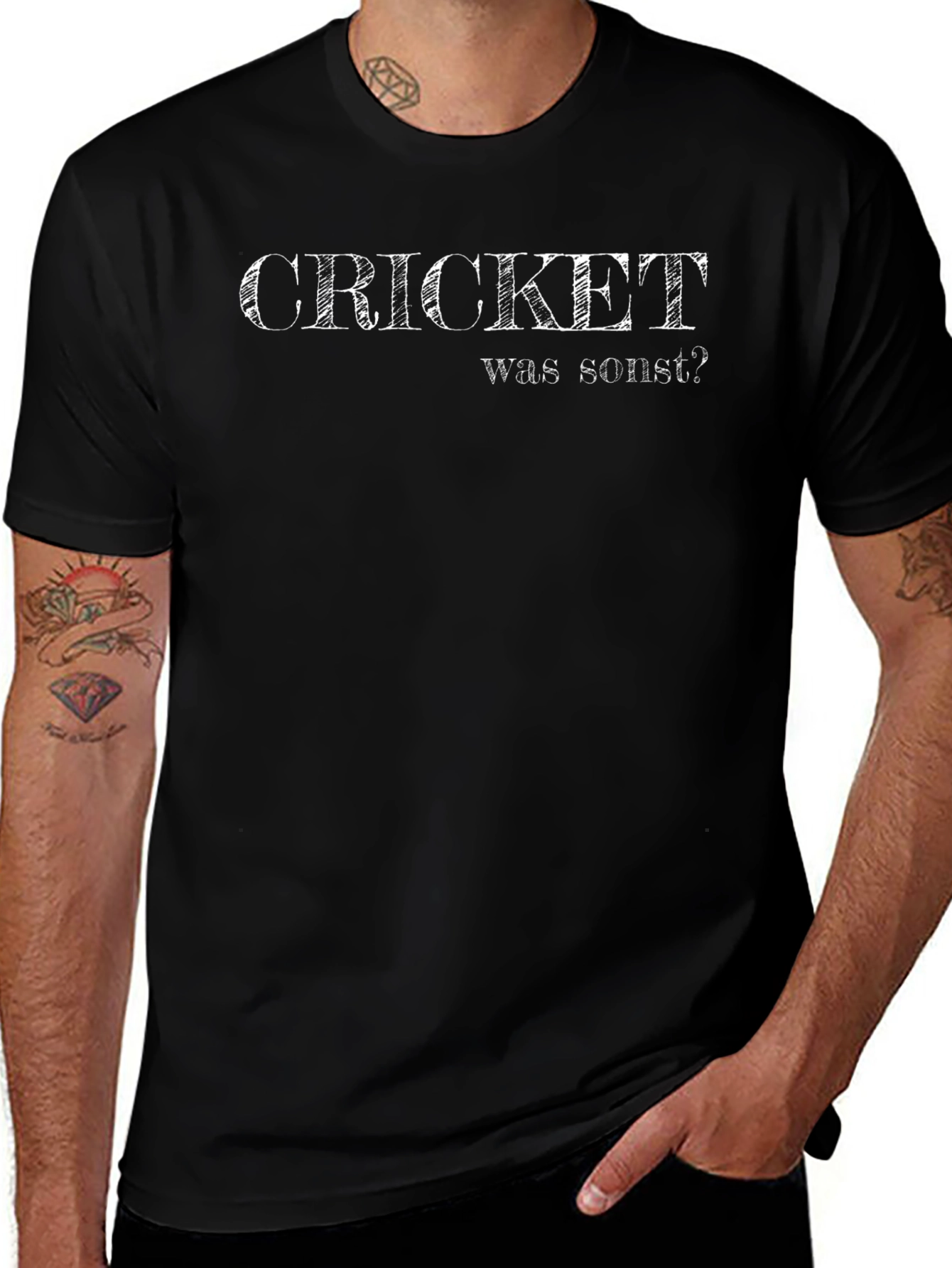 Cricket Was Sonst Graphic T-Shirt