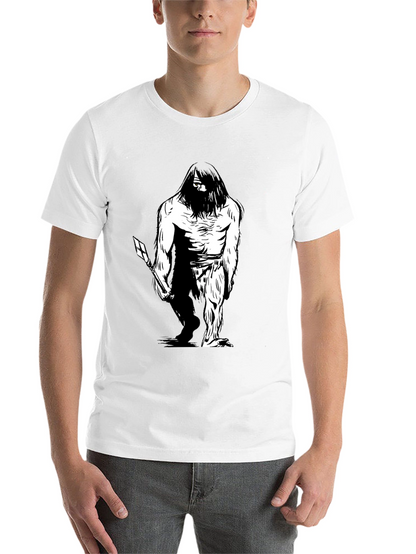 Sasquatch Graphic Tee - Black Cotton Blend T-Shirt
