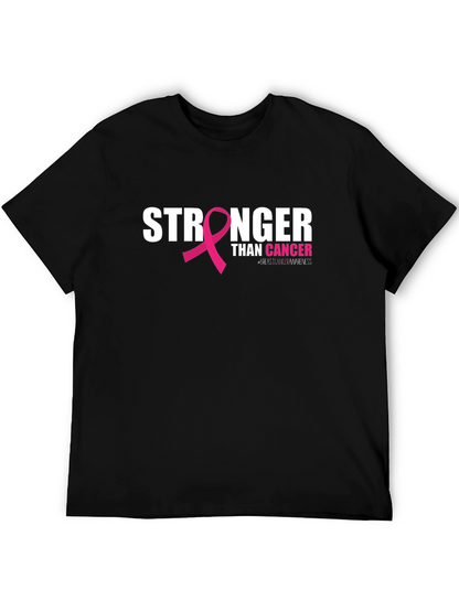 Stronger Than Cancer Awareness Ribbon T-Shirt