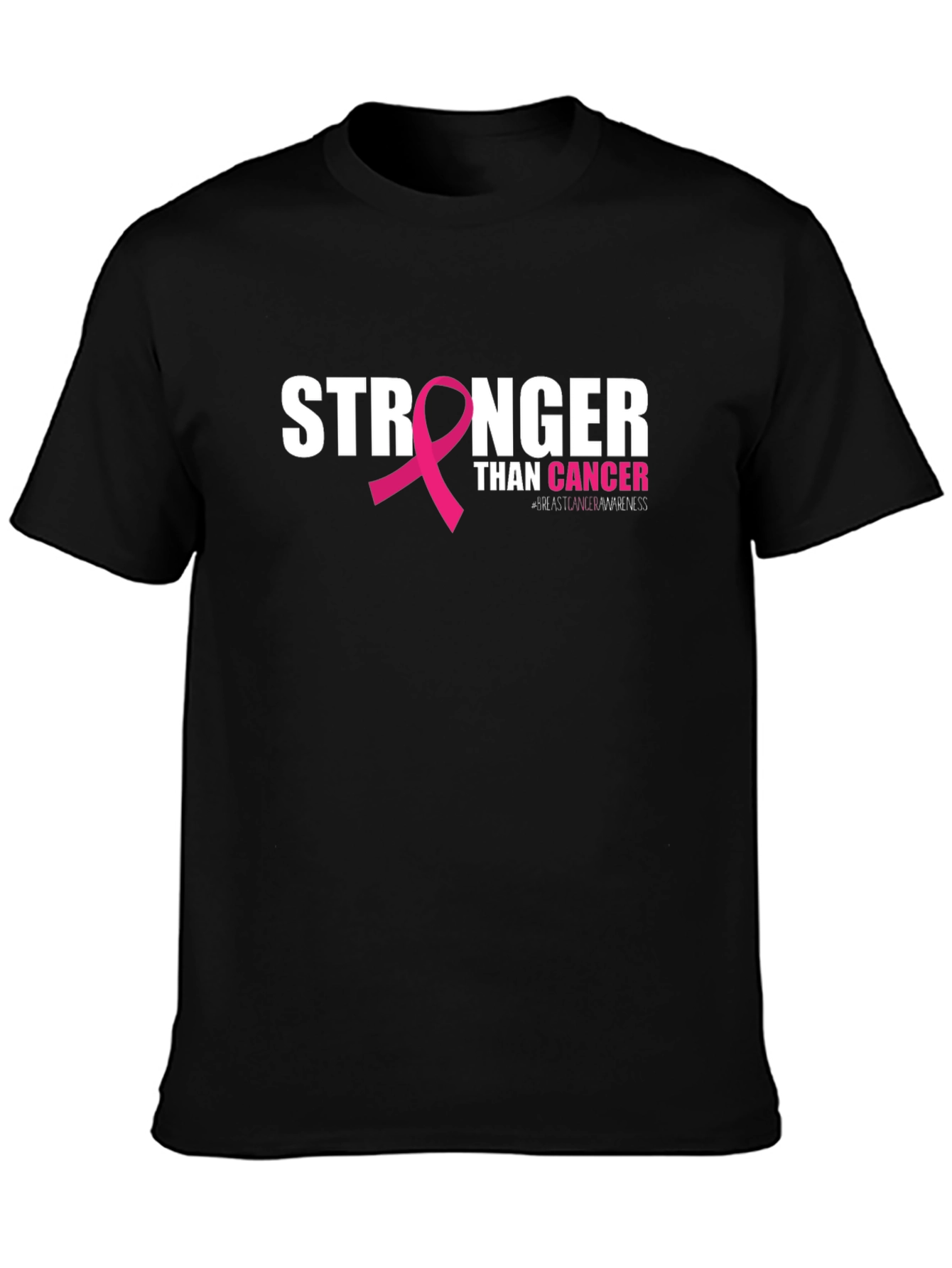 Stronger Than Cancer Awareness Ribbon T-Shirt