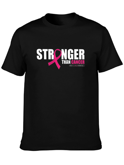 Stronger Than Cancer Awareness Ribbon T-Shirt