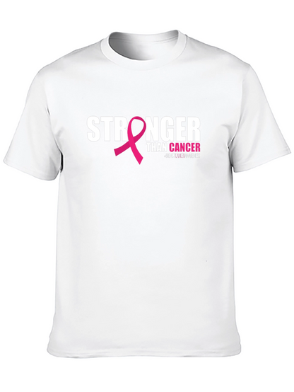 Stronger Than Cancer Awareness Ribbon T-Shirt