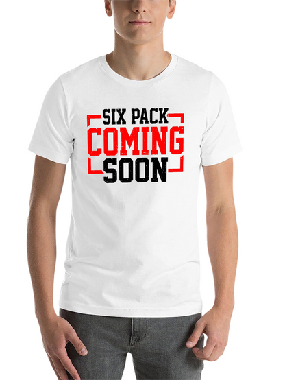 Six Pack Coming Soon Black Graphic Tee