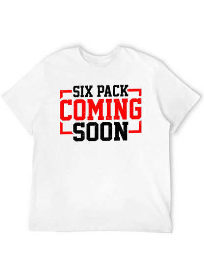 Six Pack Coming Soon Black Graphic Tee