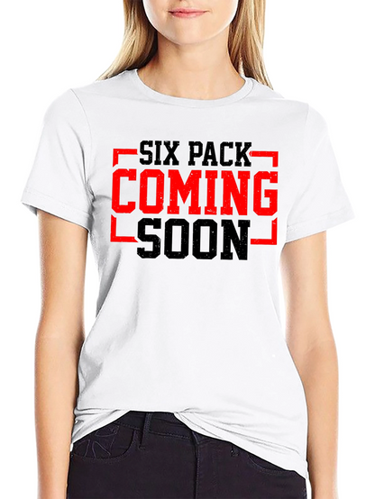 Six Pack Coming Soon Black Graphic Tee