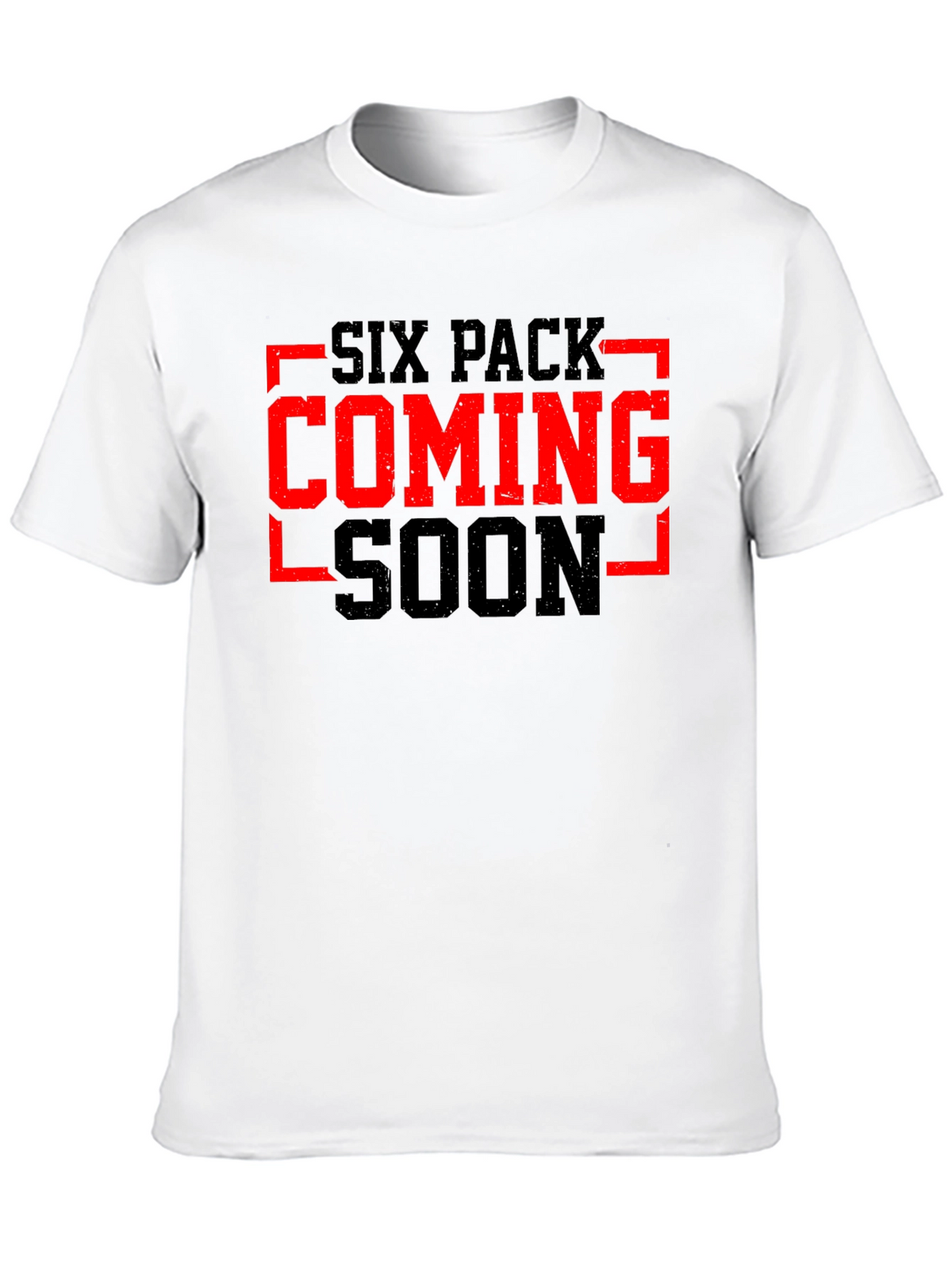 Six Pack Coming Soon Black Graphic Tee