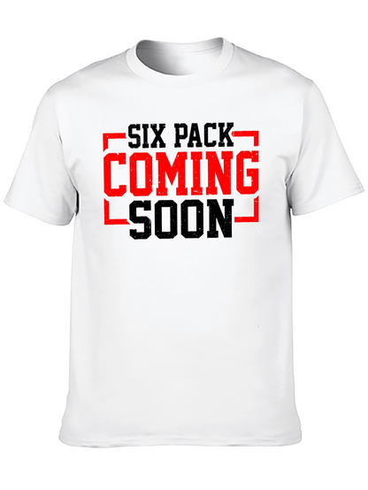 Six Pack Coming Soon Black Graphic Tee