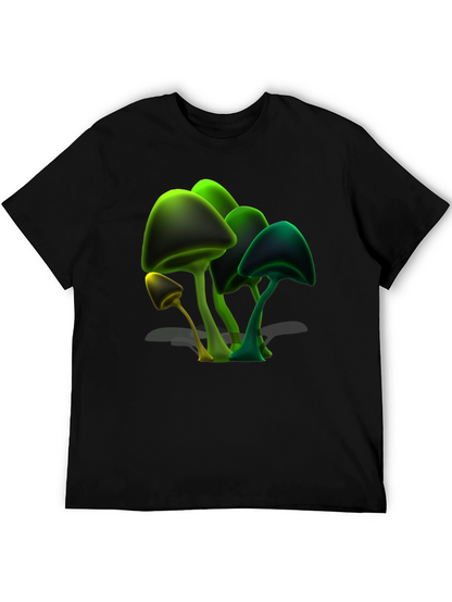 Mushroom Graphic Tee - Unique Glowing Design