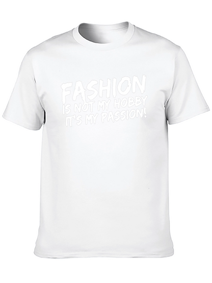 Fashion Passion Graphic Tee - Stylish Black T-Shirt