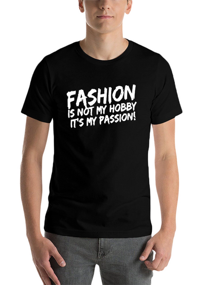 Fashion Passion Graphic Tee - Stylish Black T-Shirt