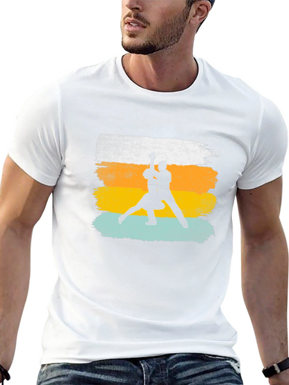 Dance Silhouette Graphic Tee - Retro Style