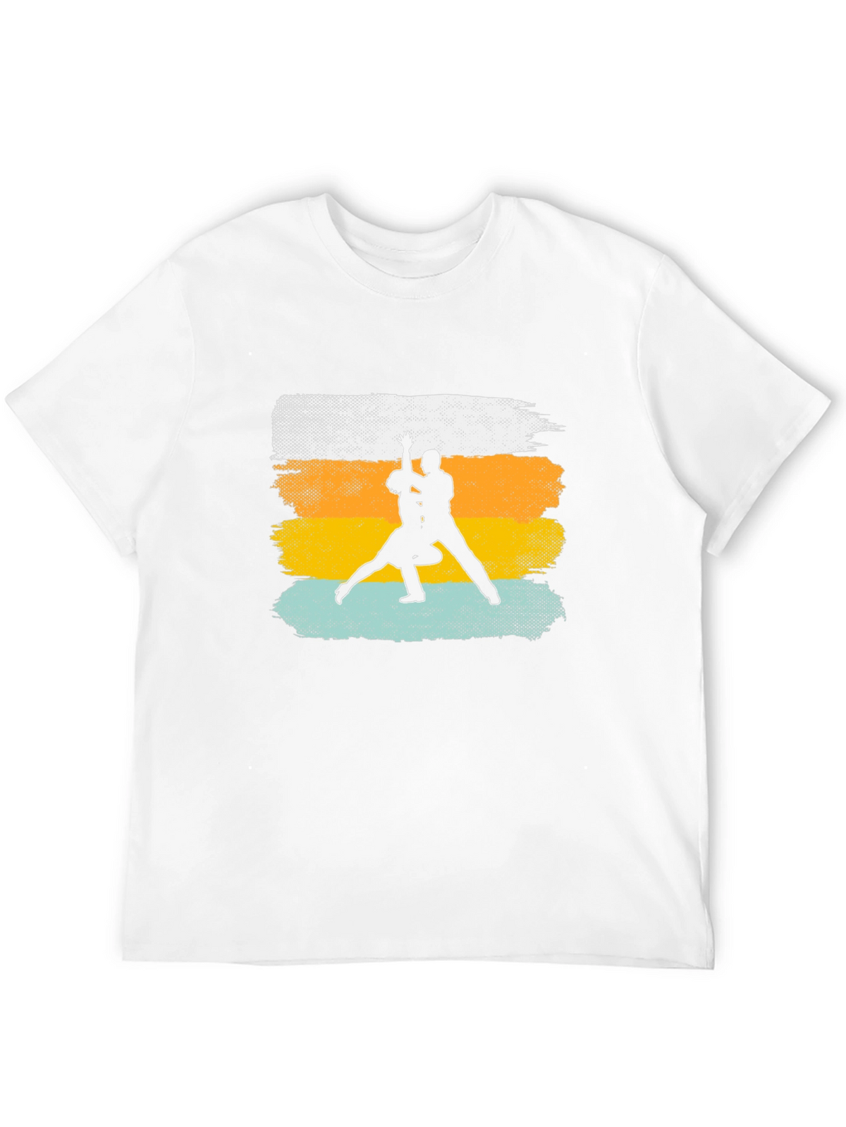 Dance Silhouette Graphic Tee - Retro Style