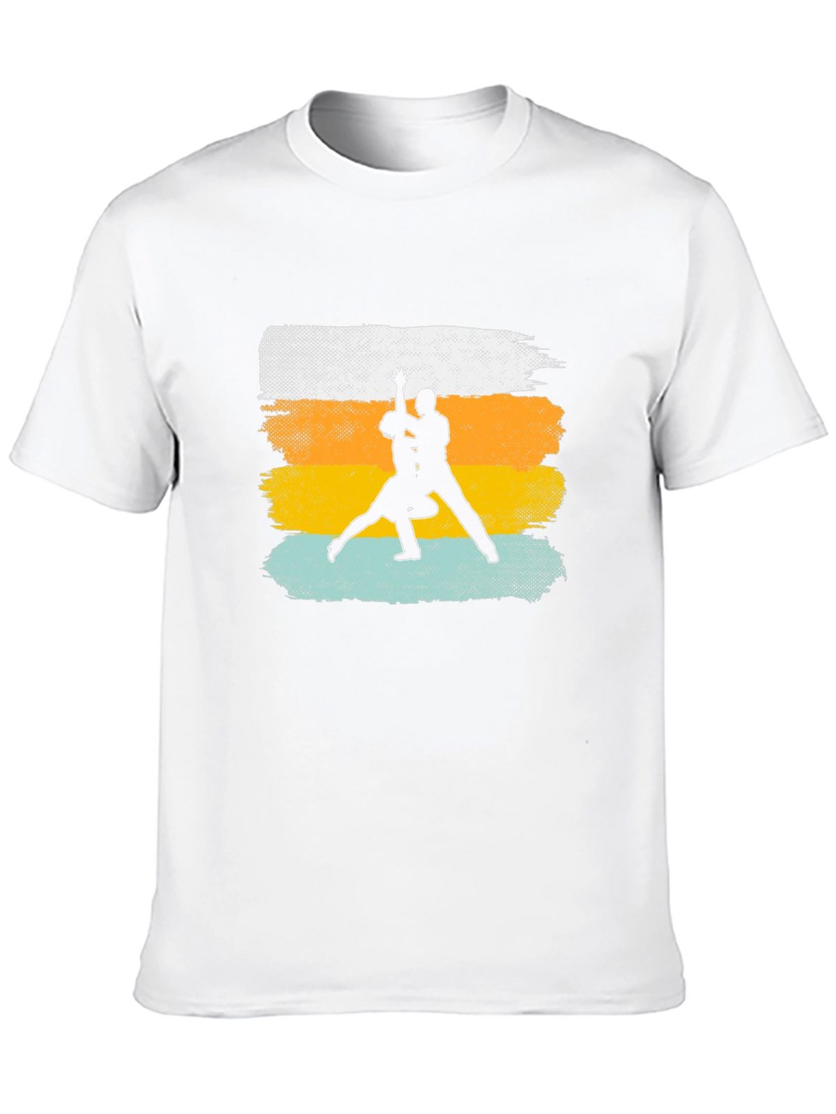 Dance Silhouette Graphic Tee - Retro Style