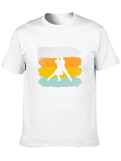 Dance Silhouette Graphic Tee - Retro Style