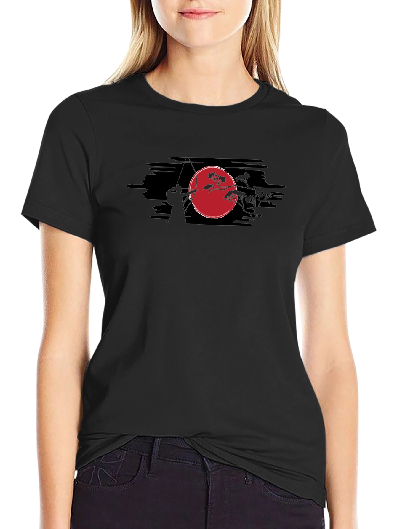 Samurai Archer T-Shirt - Mens Black Graphic Tee