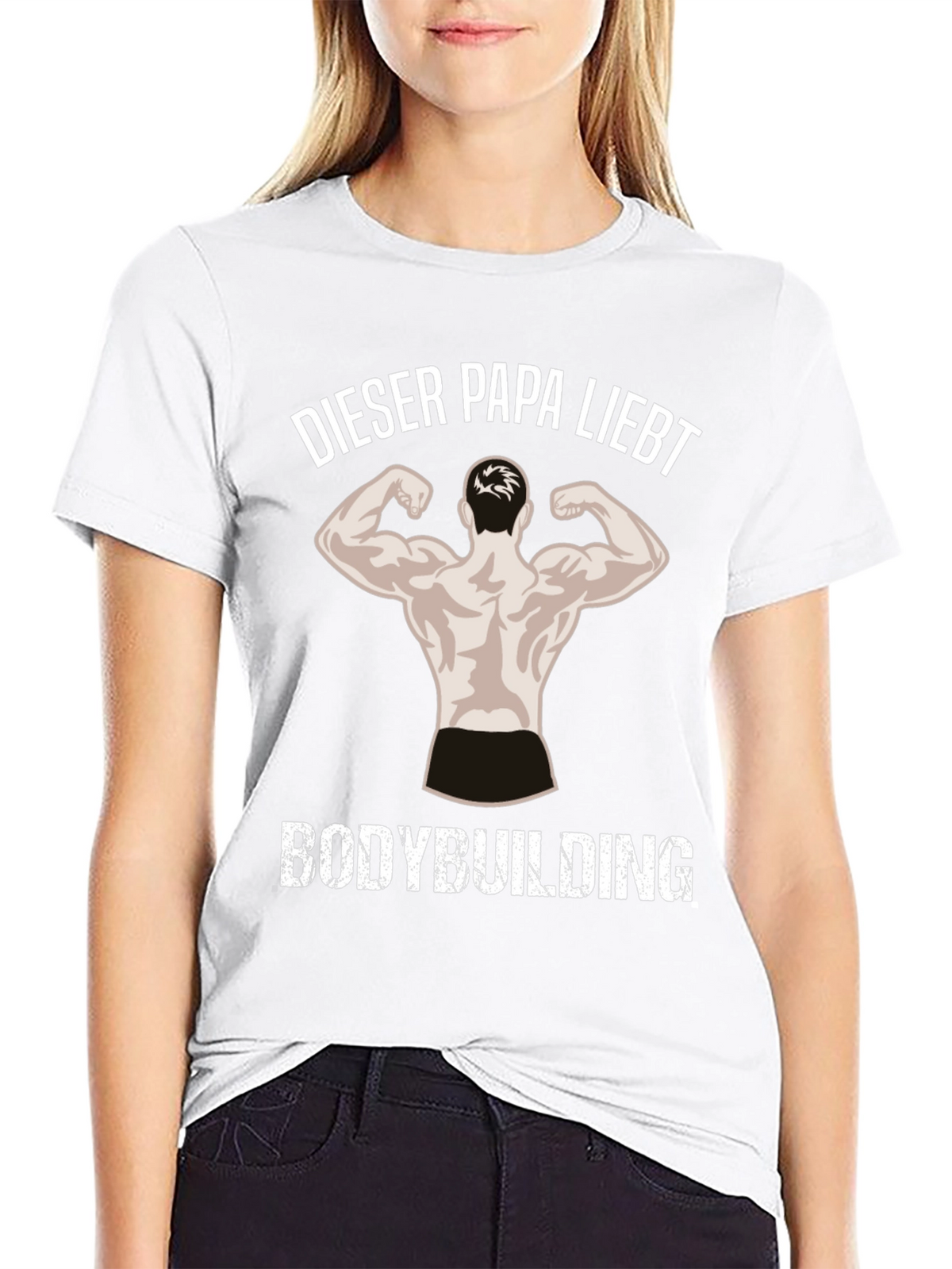 Bodybuilding Dad Black T-Shirt
