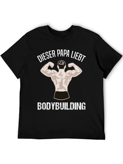 Bodybuilding Dad Black T-Shirt