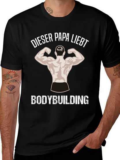 Bodybuilding Dad Black T-Shirt