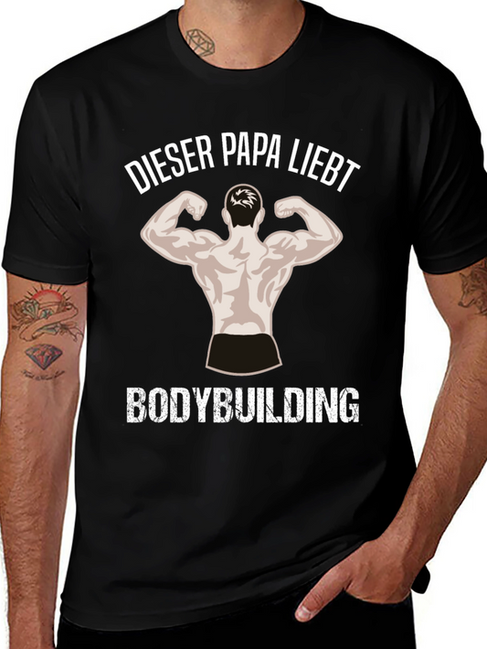 Bodybuilding Dad Black T-Shirt