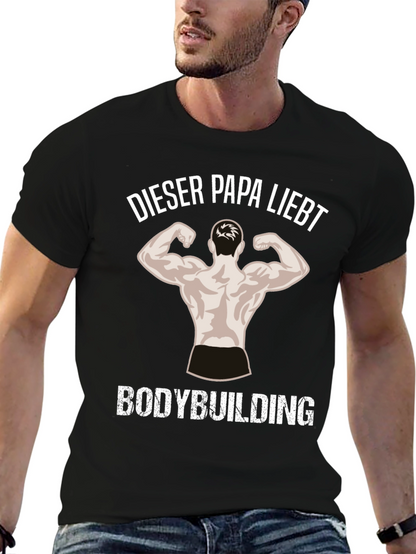 Bodybuilding Dad Black T-Shirt